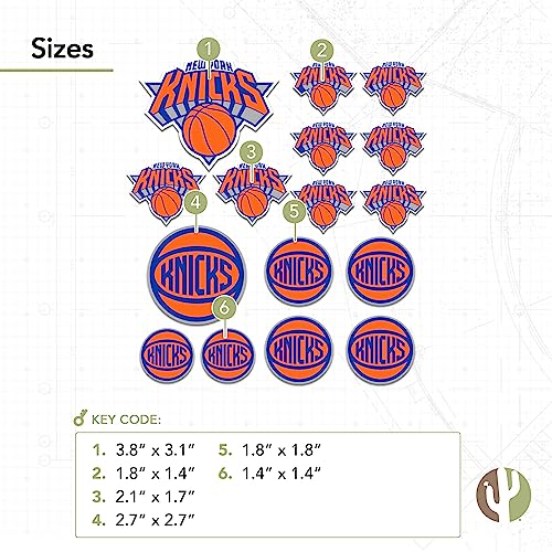 New York Knicks Vinyl Sticker Decal - Premium Quality NBA Team Merch