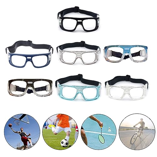 Sports Goggles for Men & Women - Black Shock-Resistant Glasses
