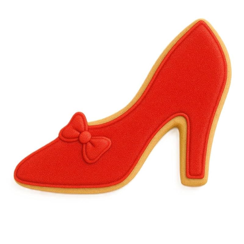 4-Inch Glass Slipper Shoe Cookie Cutter - Food Grade Steel