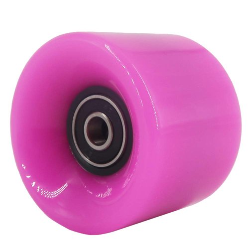 FREEDARE 58mm Skateboard Wheels 82a + ABEC-7 Bearing Steel and Spacers Cruiser Wheels (Pink,Pack of 4)