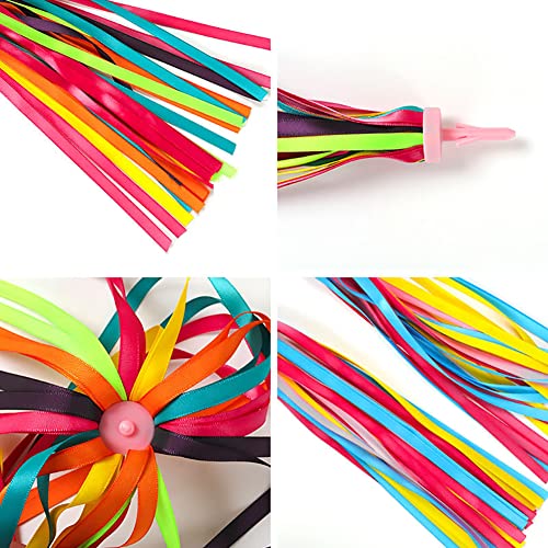 Bike Handlebar Streamers - 25cm Ribbon Tassels for Kids Bikes - Purple