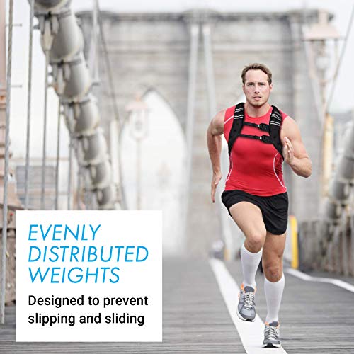 Aduro Sport 20 lbs Weighted Vest for Fitness & Training - Adjustable Body Weight Equipment