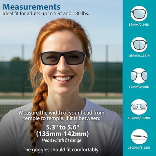 Photochromic Sports Protection Goggles - Black/Photochromic
