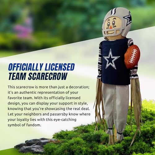Dallas Cowboys Scarecrow with Stake Pole - 60" Outdoor Decoration