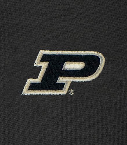 NCAA Men's Dark Gray Moisture-Wicking Polo - Purdue Boilermakers, Large