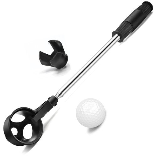 prowithlin Golf Ball Retriever, Stainless Telescopic Extendable Balls Retrievers for Water w/Golfs Ball Pick Up Retriever Grabber Claw Sucker Tool, Golfs Gifts for Men (9ft)