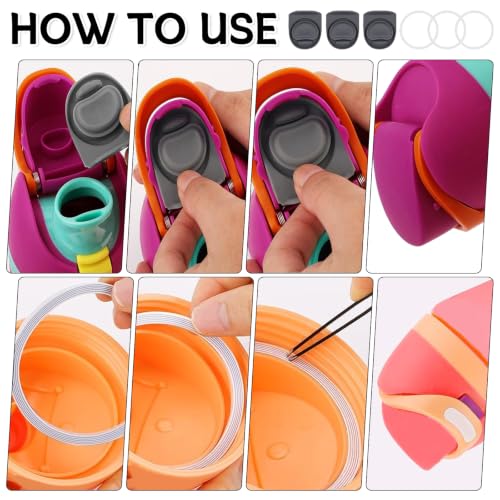 Replacement Seal Gasket Set for Owala FreeSip Water Bottles - 3 Stoppers & O-Rings