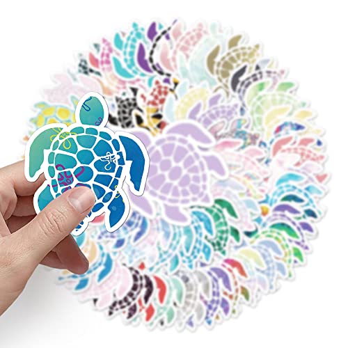 50 PCS Waterproof Colorful Cartoon Sea Turtle Stickers