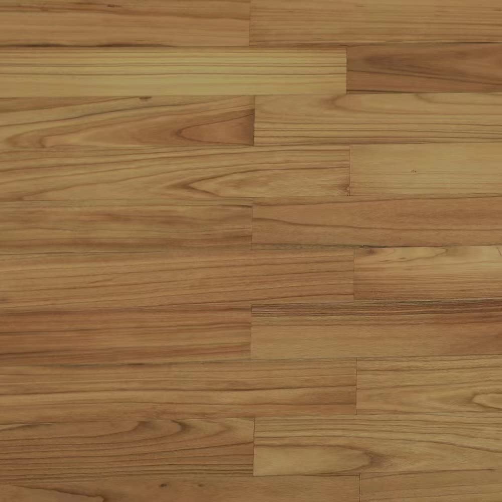 SINGULARWOOD Wall Planks,Rustic Accent Real Wood Panels for Interior Wall Decor,DIY Peel and Stick Easy Installation (12 Sheets/14.50 Sq Ft/Box),Natural Teak