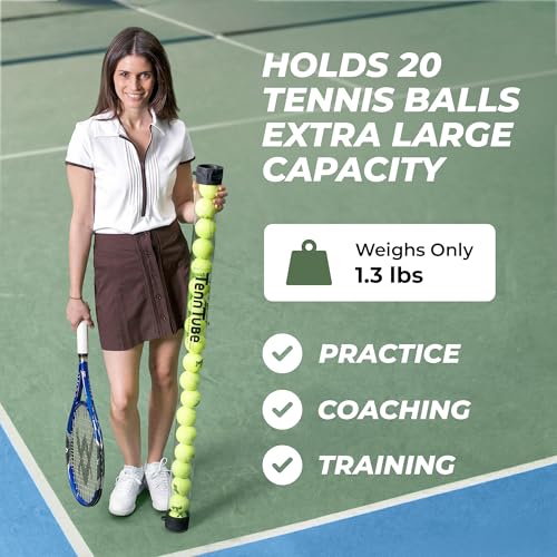 Tennis Ball Pickup Tube - Clear, Pack of 1 - Original Tenn-Tube