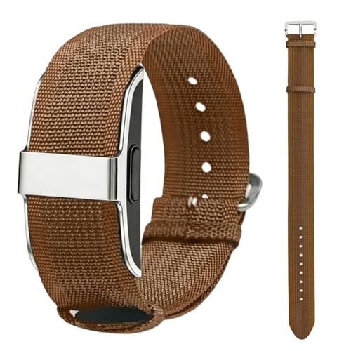 Adjustable Nylon Loop Sport Wristband for Fitness Tracker - Brown