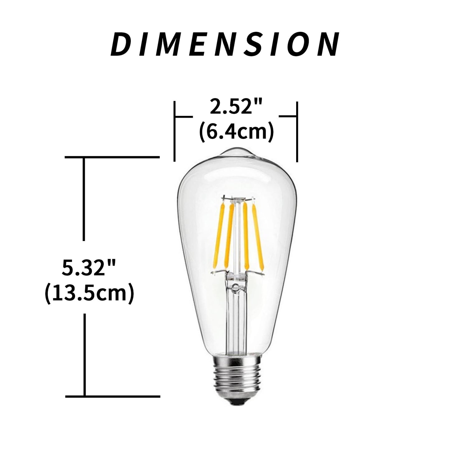 ThyFenno 2 Pack E26 LED Bulbs Battery Operated Wall Sconce, Dimmable Replacement Bulbs