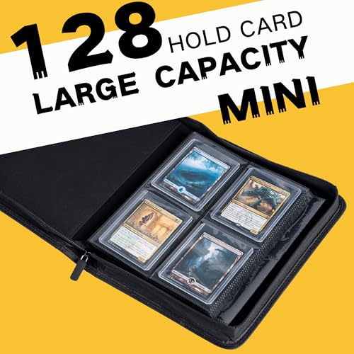 4-Pocket Top Loader Binder for 128 Trading Cards - Black