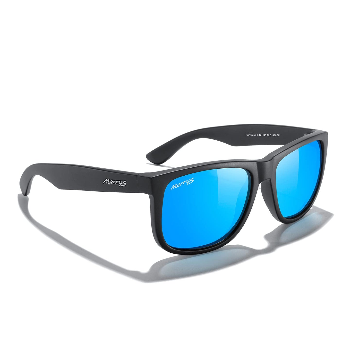 MERRY'S Men's Rectangular Polarized Sunglasses UV400 Protection for Driving Fishing Hiking Golf Outdoor Sport Glasses S8165