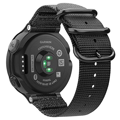Nylon Sport Band for Garmin Forerunner 235 - Black