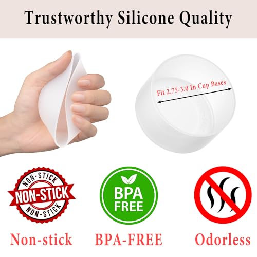 Silicone Boots for Tumblers and Bottles - 2-Pack Clear