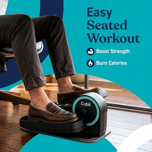 Under Desk Elliptical Machine - Compact Seated Pedal Exerciser