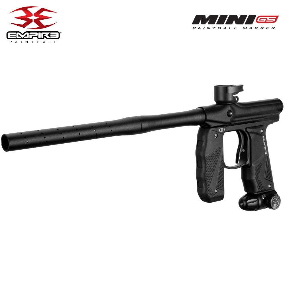 Maddog Empire Mini GS Tournament Elite Paintball Gun Starter Package B - Dust Black 2-pc Barrel