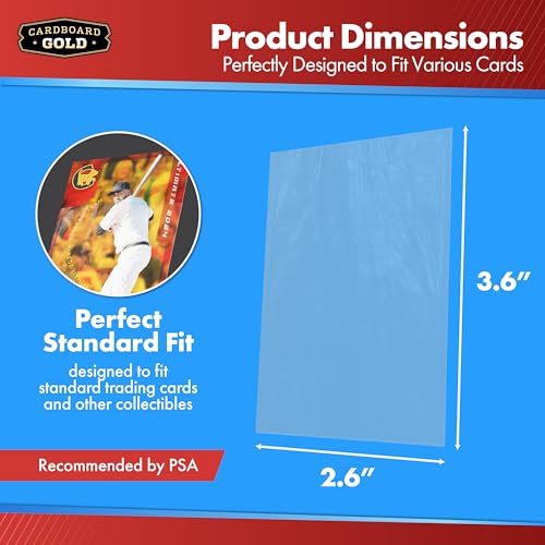 Standard Trading Card Penny Sleeves - Acid-Free Protective Covers - 100 Count