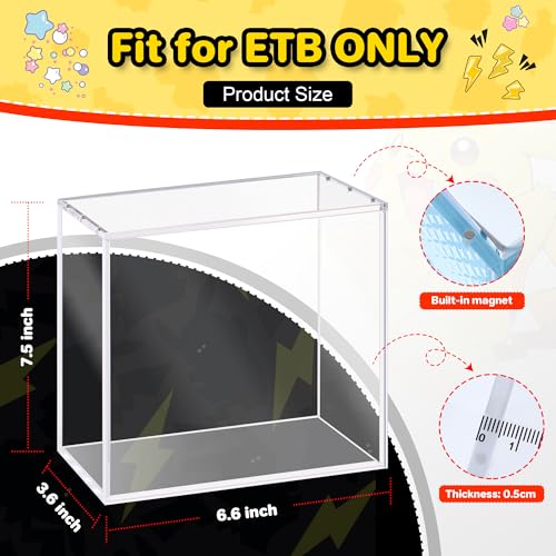 ETB Protector Case - 5mm Acrylic Display Box for Collectibles