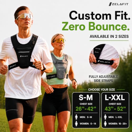 Lightweight Running Phone Holder Vest - Secure Fit for All Smartphones