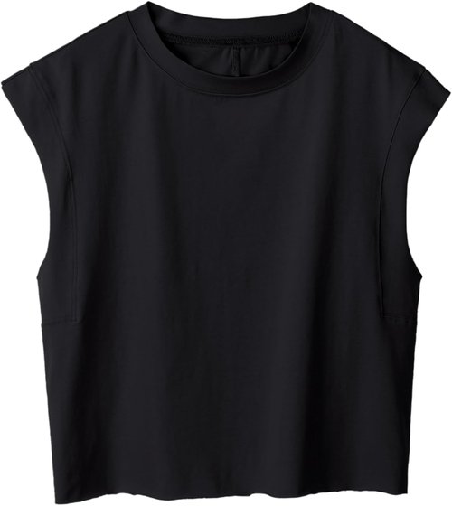 Ainangua Oversized Tank Top - Women's Sleeveless Athletic Crop for Yoga & Gym Workouts