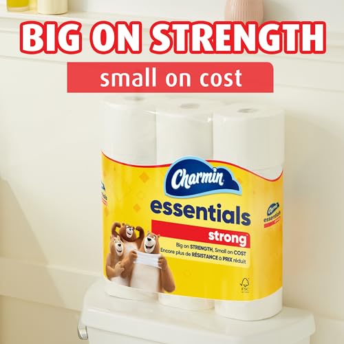 Essentials Strong Toilet Paper - 6 Mega Rolls, 429 Sheets Per Roll
