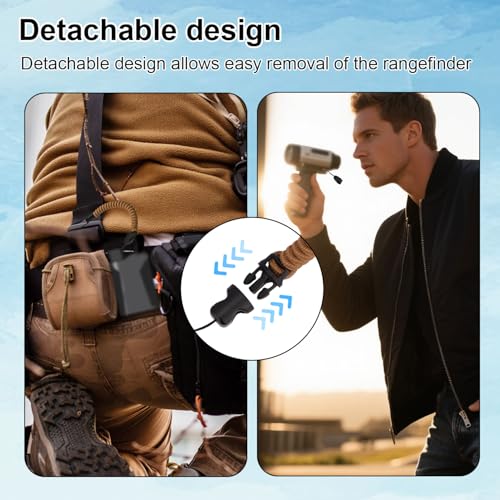 Rangefinder Tether Lanyard Set - 2pcs, 8-75cm, Brown