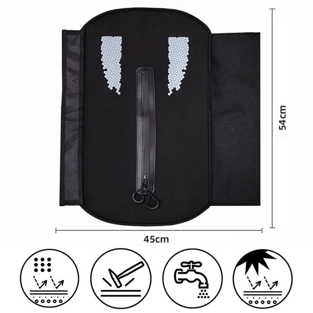 Lixada E-Bike Protective Cover Neoprene for Frame Battery with Zipper Design, Electric Bikes Battery Cover Waterproof Dustproof Reflective Universal, 21.3x17.7''