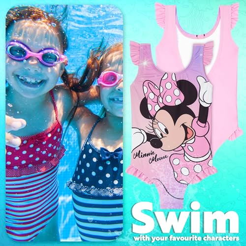 Get Trend Toddler Girls One Piece Swimsuit 3-4T Pink Minnie Mouse Beach Pool