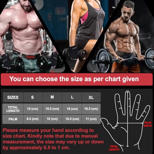 SAWANS Breathable Workout Gloves for Weight Lifting & Cross Training - Men Women