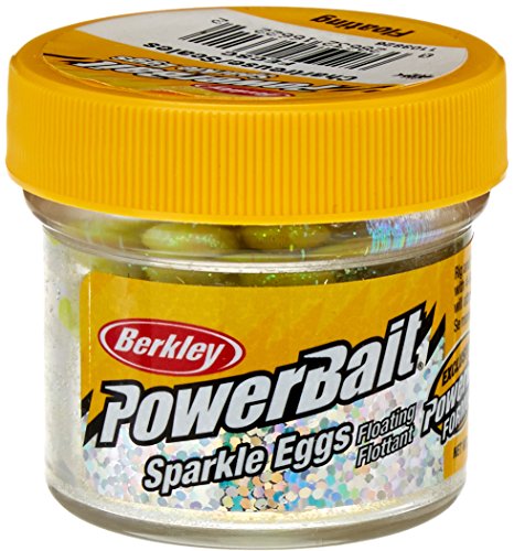 PowerBait Sparkle Power Eggs Floating Fishing Bait - Chartreuse with Scales