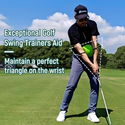 MELE LINKS Light Green Golf Swing Trainer Aid for Posture & Mechanics, All Skill Levels