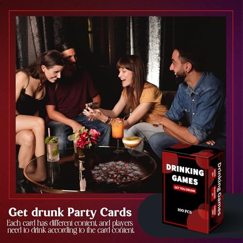 Get You Drunk Card Game - Fun Drinking Challenges for Adults