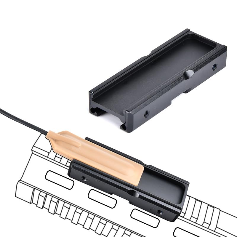 PEQ15 Laser Wire Control Pressure Pad Switch Mount CD Light Control System for Streamlight ProTac Flashlight Switch, Fit 20mm Picatinny Rail