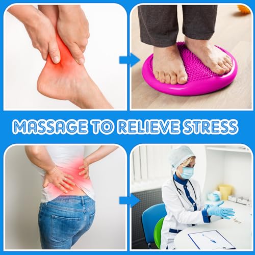 Jerify Fresh Colors 4-Pack Inflatable Wobble Cushions for Balance & Exercise