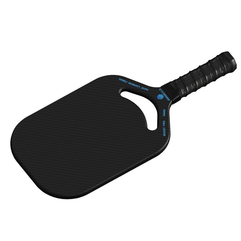 MMGBULLS Boost PRO Pickleball Paddle, 3K Raw Carbon Fiber, Foam Injected Walls, 14MM Polypropylene Honeycomb Core with Air Throat, Cushion Comfort Grip