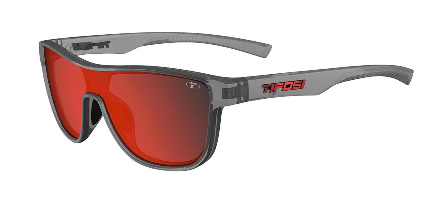 Tifosi Optics Sizzle Sunglasses (Satin Vapor - Smoke Red Mirror Lens)