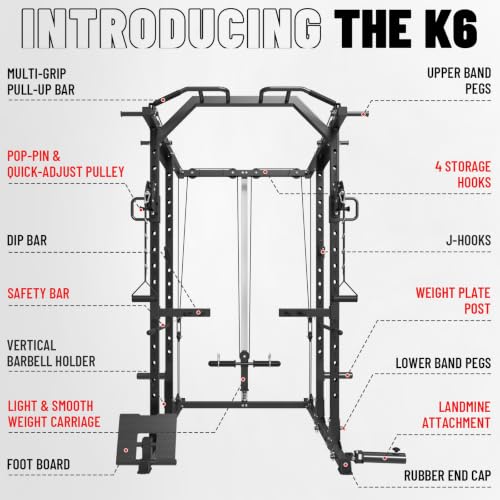 Power Cage with Cable Crossover System - Includes 230LB Package