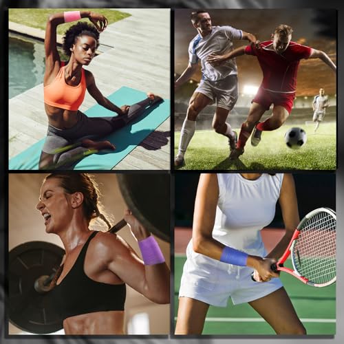 6 Pack Athletic Pre Wrap Tape - Multi Color Sports Underwrap