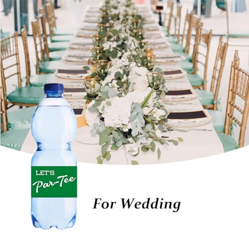 Golf Themed Water Bottle Labels - Let's Par-Tee - 20 Pack