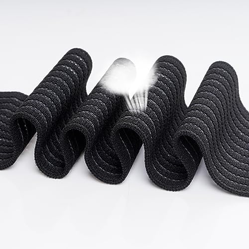 Ankle Compression Bandage - Adjustable Elastic Strap, 4 Pack - Black