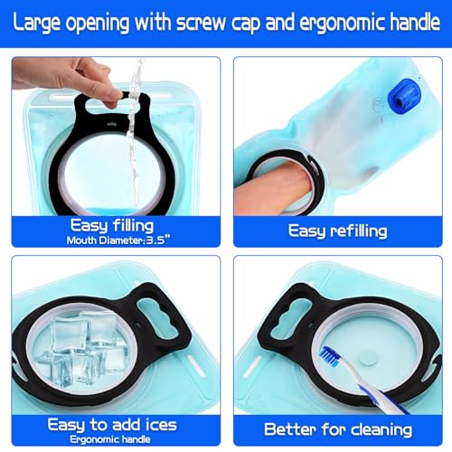 1.5L Hydration Bladder - BPA-Free Leak Proof Water Reservoir - Blue
