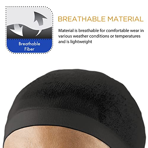 Stocking Wave Cap Set - 2PCS Skull & Wig Caps - Sky Blue