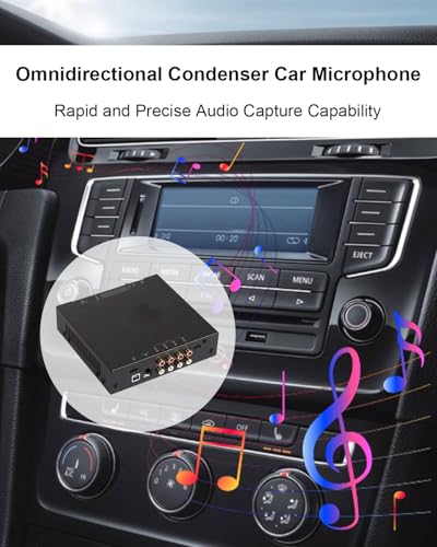 Car Microphone with 2.5mm Adapter - Omnidirectional, 3m Cable