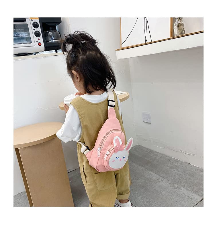 Cute Kawaii Sling Bag - Pink Bunny Small Backpack