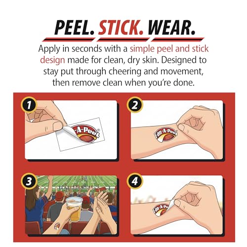 Michigan Wolverines Waterless Peel & Stick Temporary Tattoo 1.25" - Fan-A-Peel