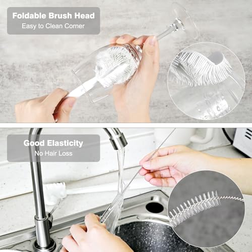 Straw & Bottle Cleaning Brush Kit - 3 Sizes for Tumbler Care