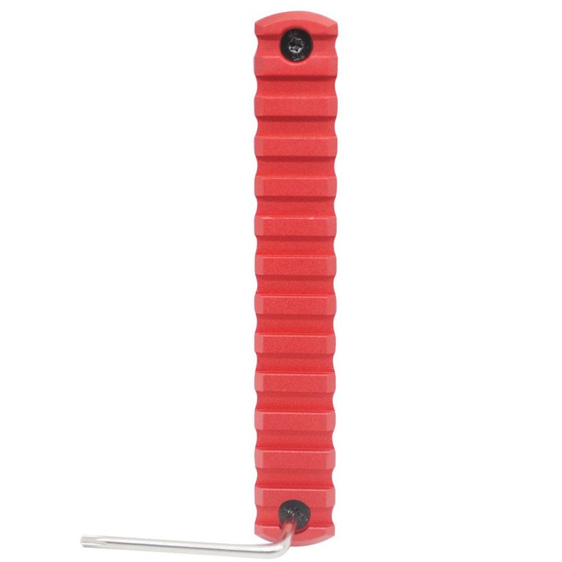 Trirock MLK Rail Section Red Color Aluminum with 13 Slots