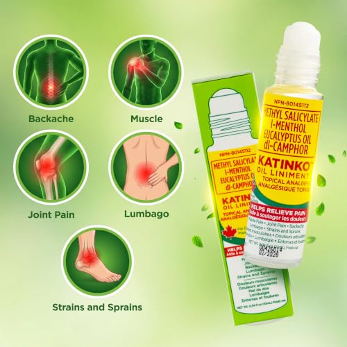 Katinko Rollerball Liniment Oil 10ml - 3 Pack